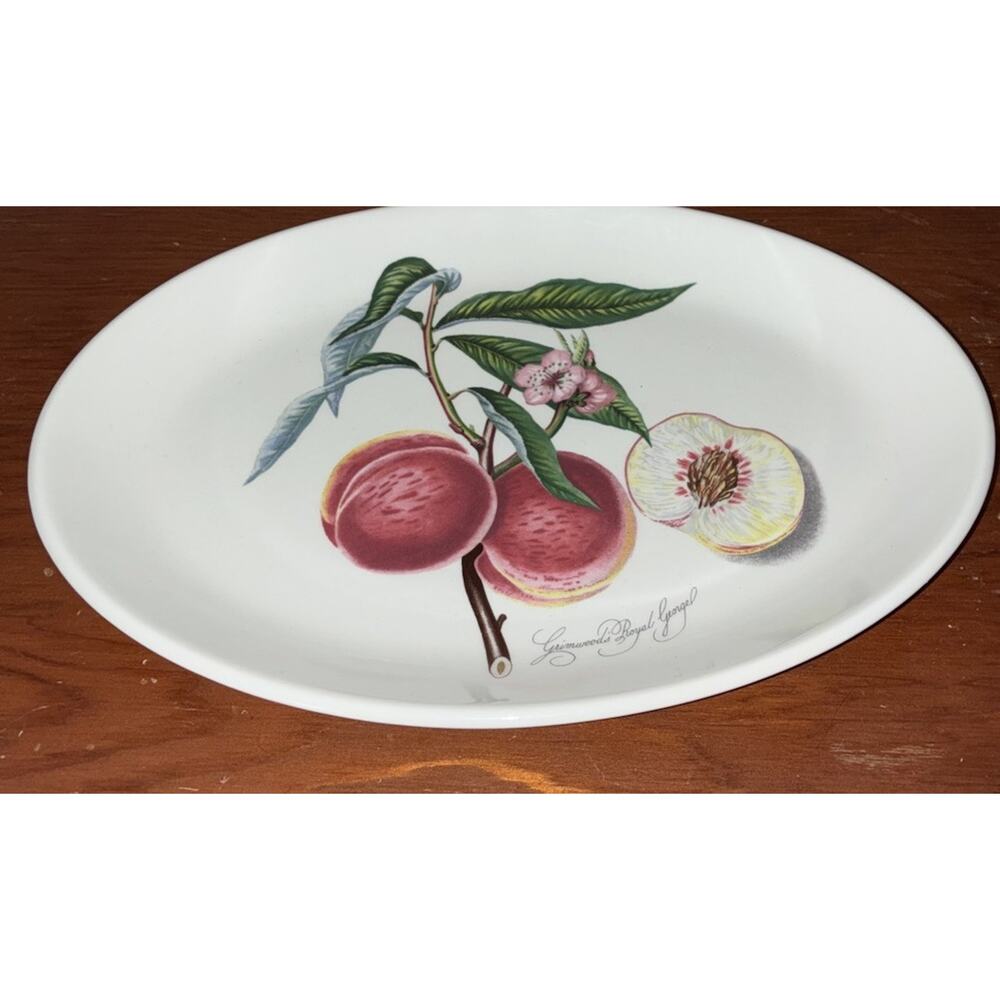 Portmeirion Botanic Garden Grimwoods Royal George Oval Steak Platter - Picture 2 of 5